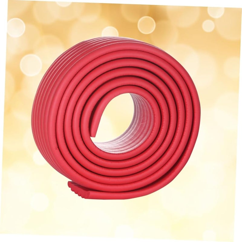 Red Table Corner Protectors Bumper Strip Strong Adhesive Easy Install Safety Guard - Image 5